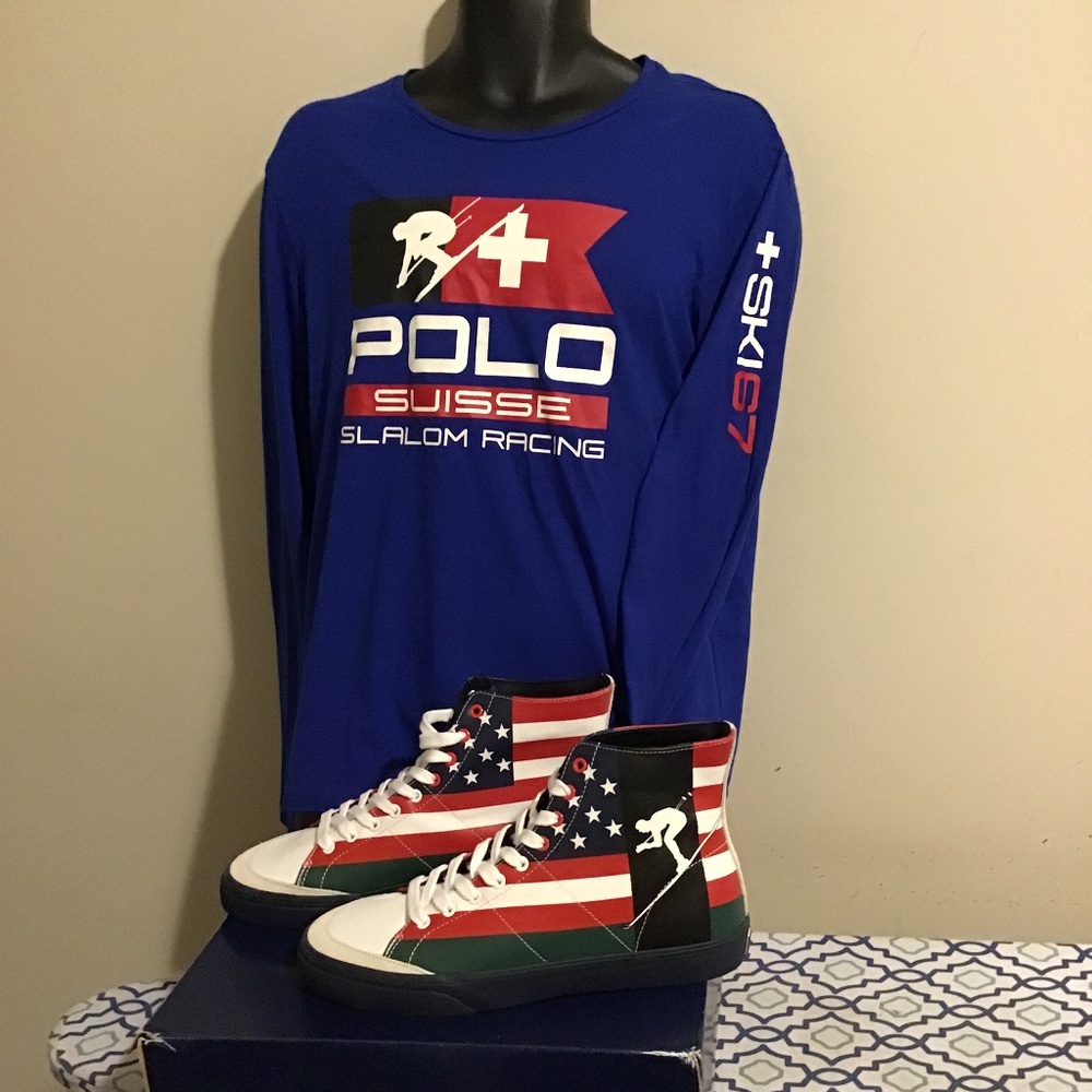 🔥Best offers, Polo Ralph Lauren, full canvas, NWT, se photos, size 11.5 D.